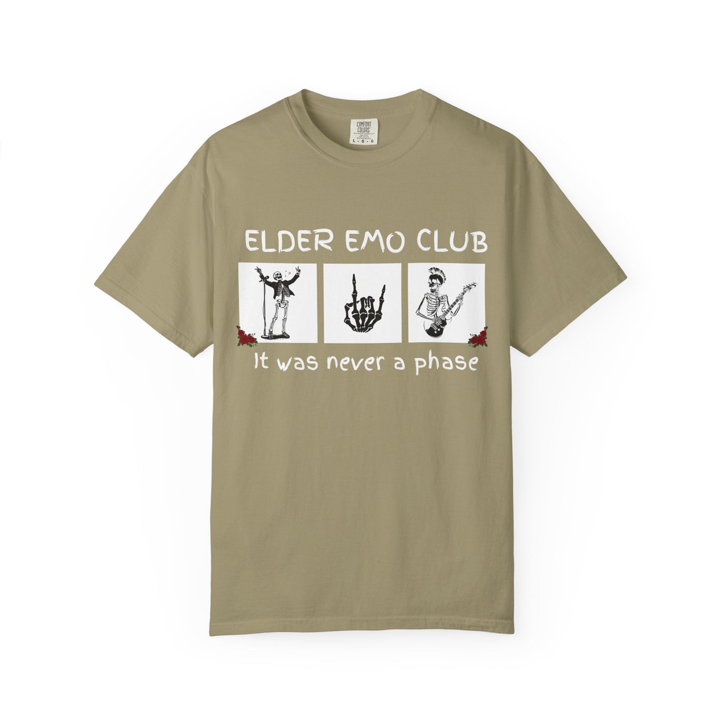 🖤 Elder Emo Club Tee — “It Was Never a Phase”