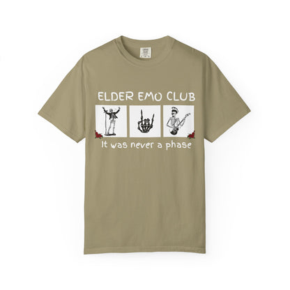🖤 Elder Emo Club Tee — “It Was Never a Phase”