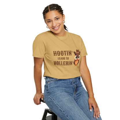 🦉 “Hootin’ & Hollerin’” Cosmic Cowgirl Tee