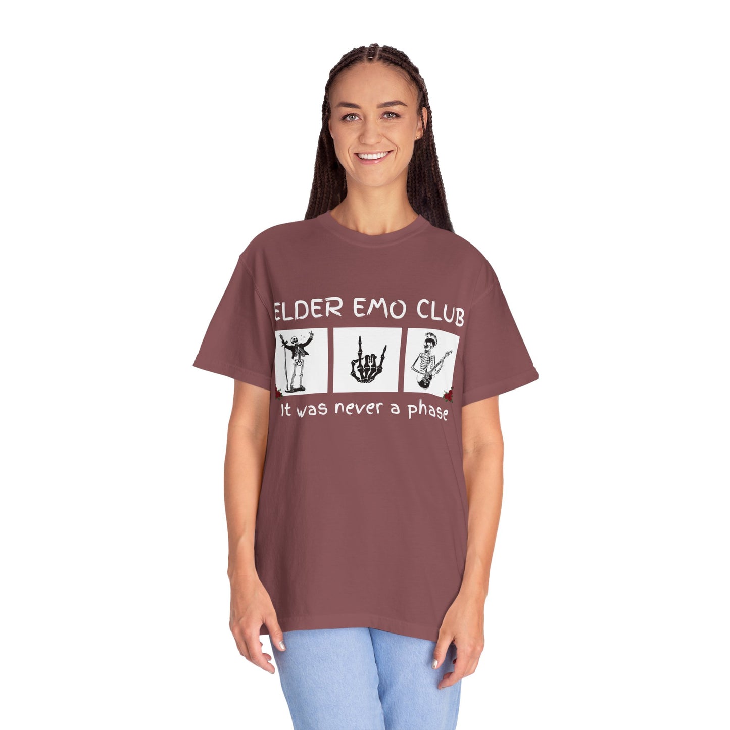 🖤 Elder Emo Club Tee — “It Was Never a Phase”