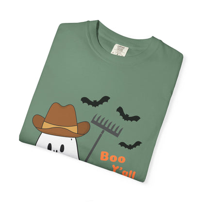 Adorable Halloween Ghost T-Shirt, Funny Ghost Tee, Fall Apparel, Spooky Costume Shirt, Halloween Gift, Boo Y'all Design