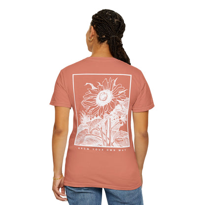 🌻 Sunflower Spirit Tee — “Grow Your Own Way”