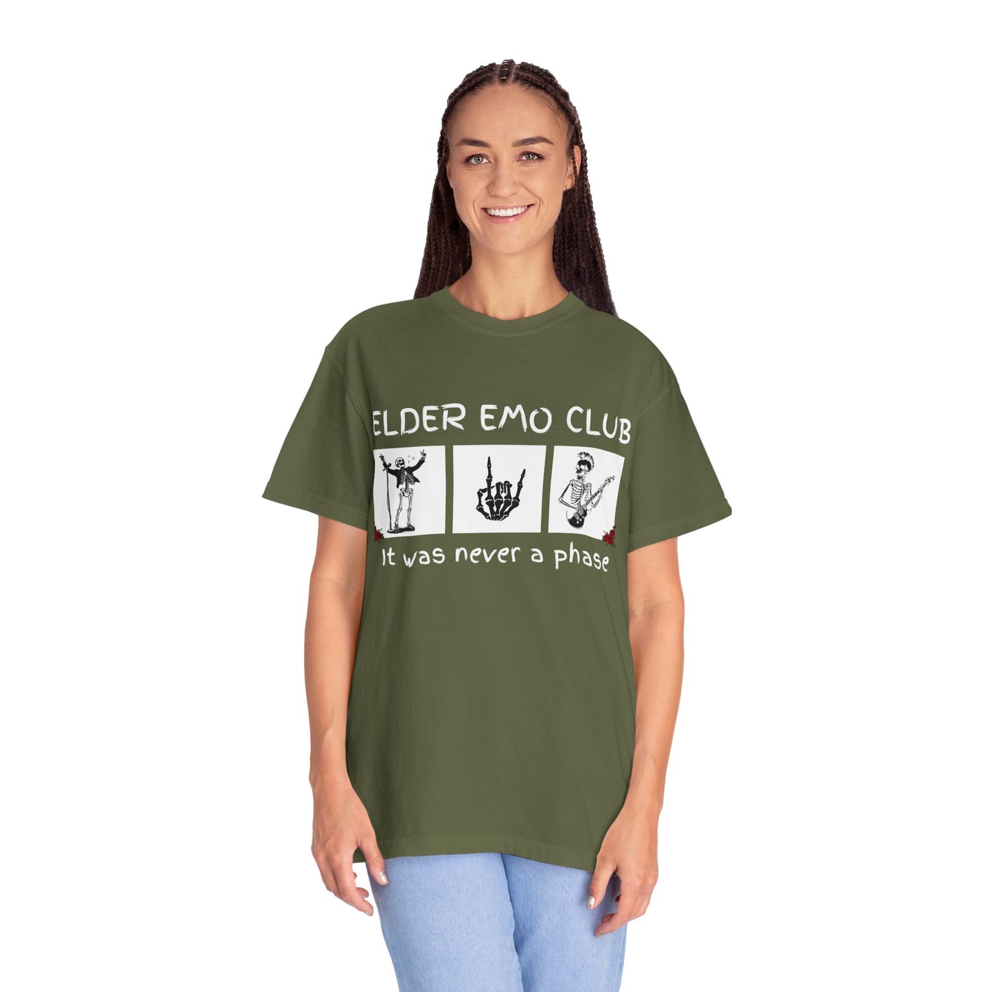 🖤 Elder Emo Club Tee — “It Was Never a Phase”