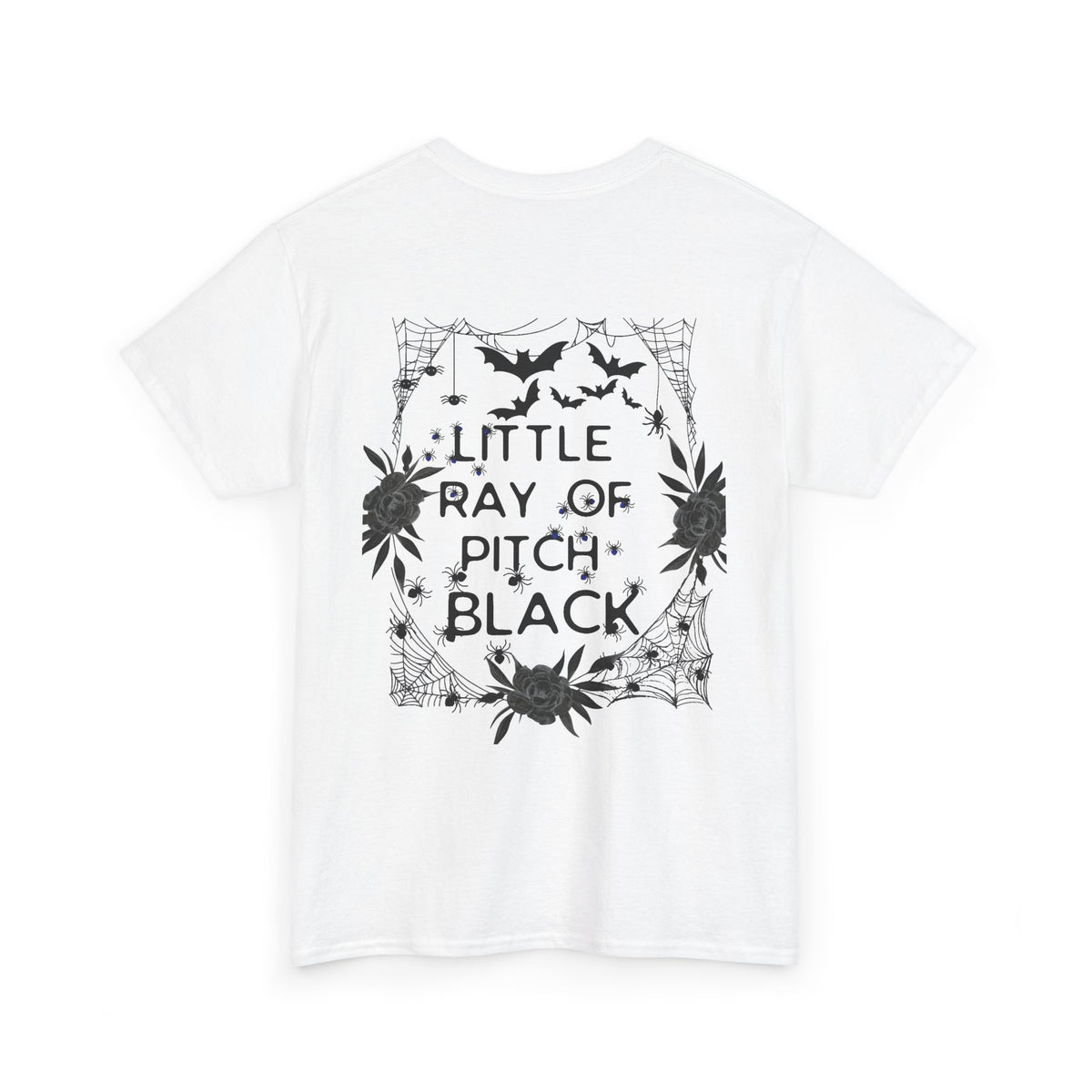 Little Ray of Pitch Black Graphic Tee, Unisex Cotton T-Shirt, Casual Wear, Halloween Outfit, Gift for Dark Aesthetic Lovers