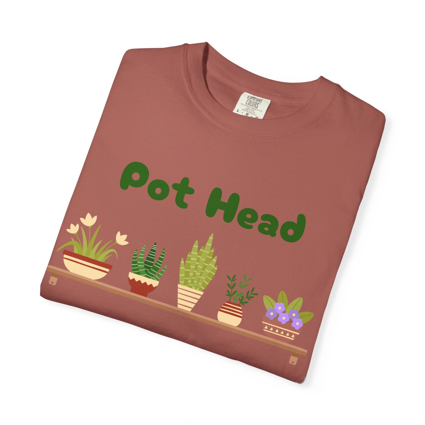 Pot Head Plant Lover T-Shirt, Unisex Gardening Tee, Gift for Houseplant Enthusiasts, Funny Garden Shirt, Eco-Friendly Apparel