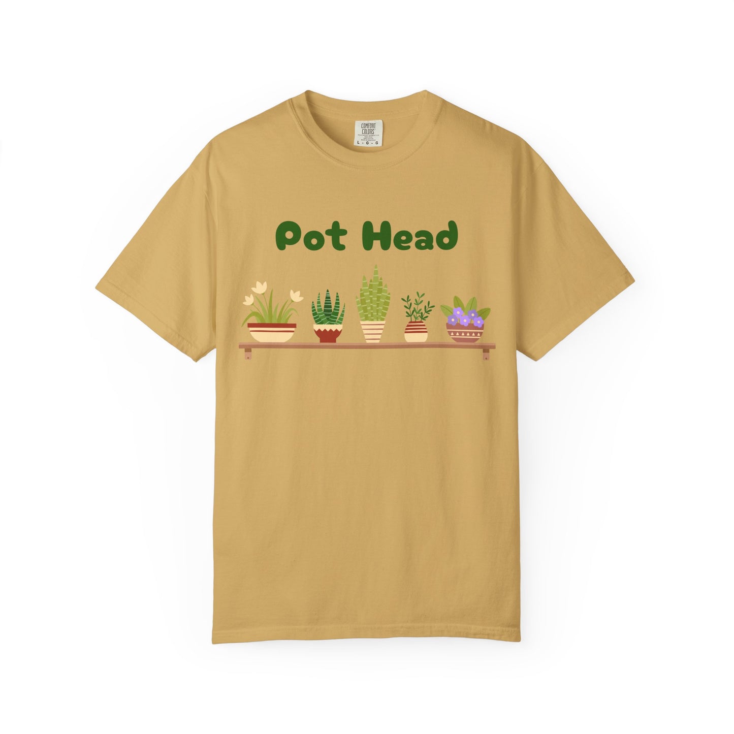 Pot Head Plant Lover T-Shirt, Unisex Gardening Tee, Gift for Houseplant Enthusiasts, Funny Garden Shirt, Eco-Friendly Apparel