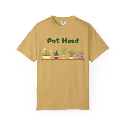 Pot Head Plant Lover T-Shirt, Unisex Gardening Tee, Gift for Houseplant Enthusiasts, Funny Garden Shirt, Eco-Friendly Apparel