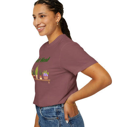 Pot Head Plant Lover T-Shirt, Unisex Gardening Tee, Gift for Houseplant Enthusiasts, Funny Garden Shirt, Eco-Friendly Apparel