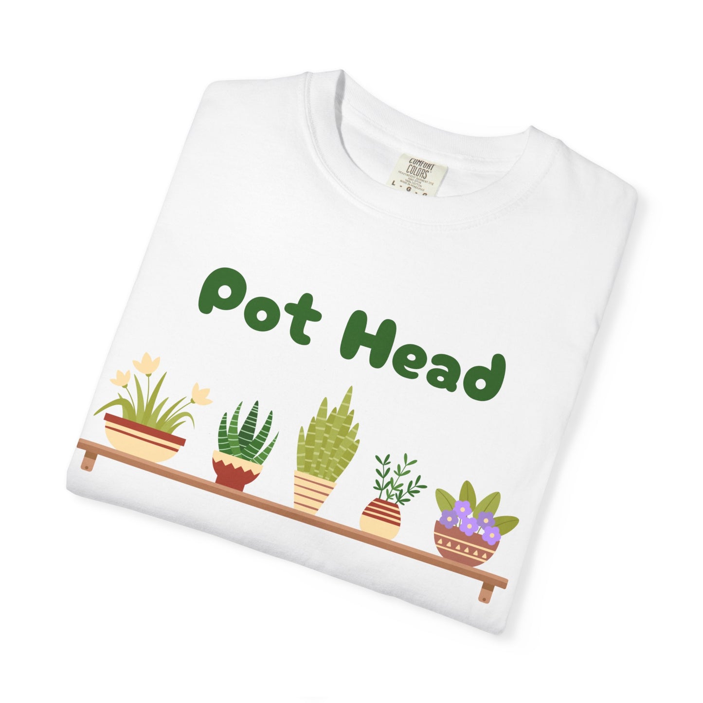Pot Head Plant Lover T-Shirt, Unisex Gardening Tee, Gift for Houseplant Enthusiasts, Funny Garden Shirt, Eco-Friendly Apparel