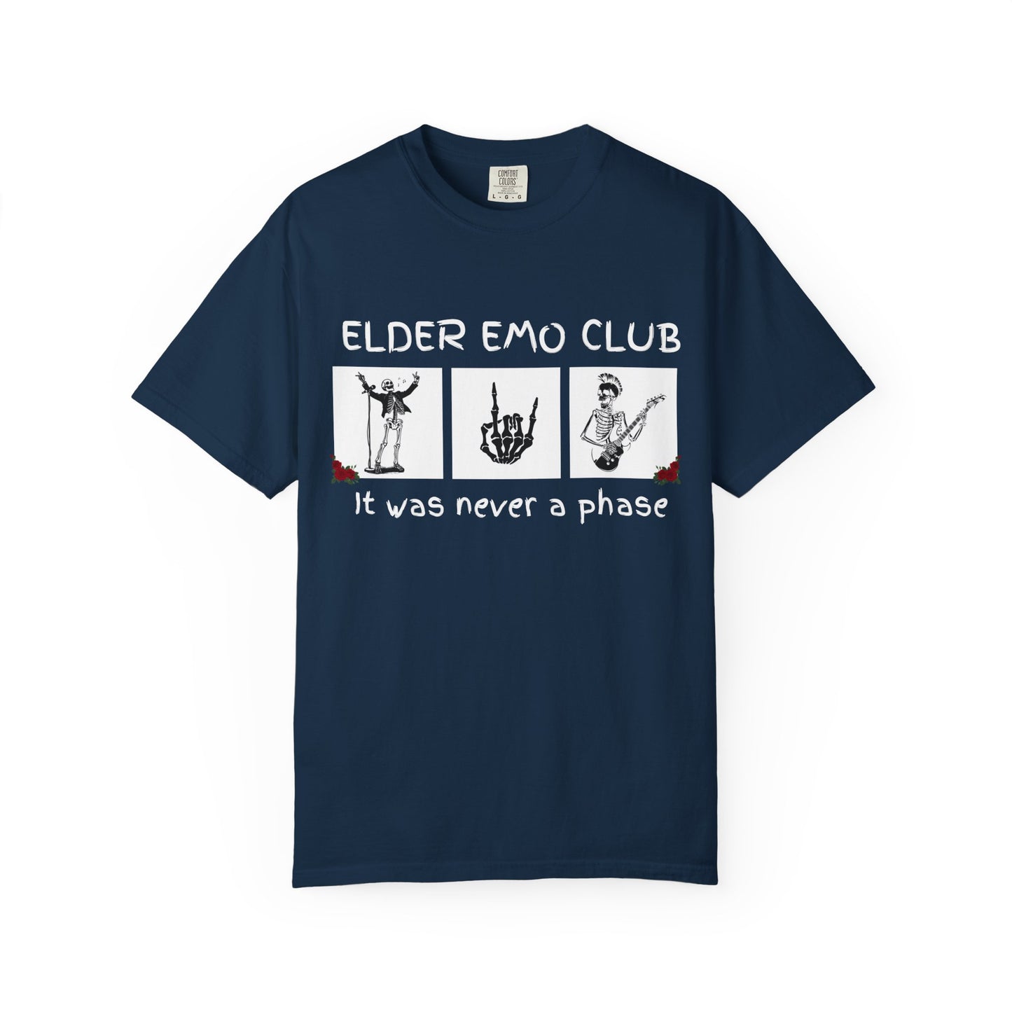 🖤 Elder Emo Club Tee — “It Was Never a Phase”