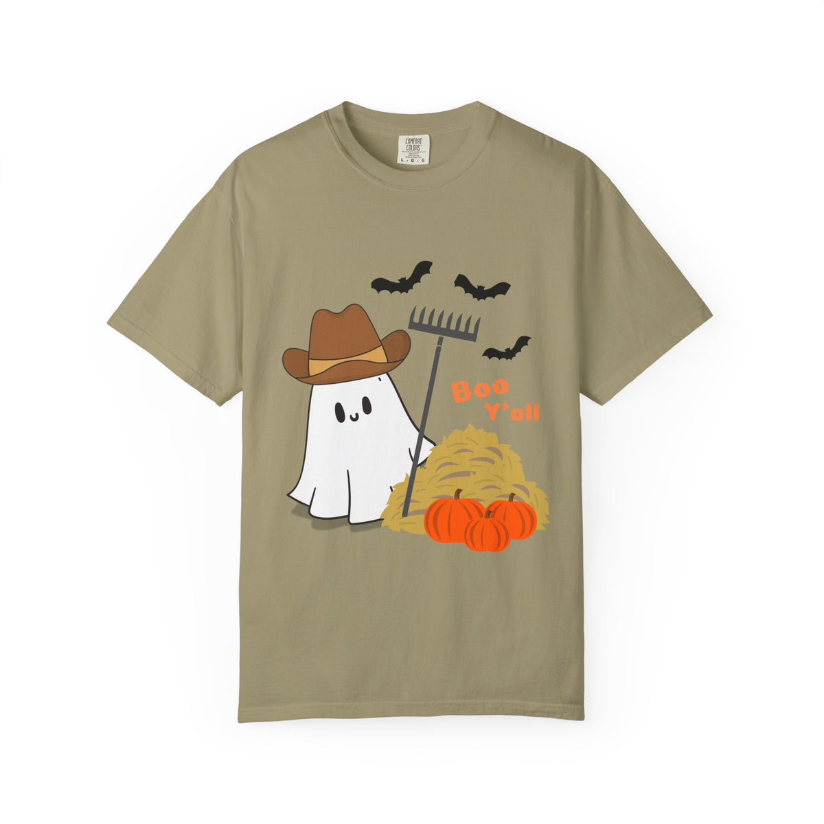 Adorable Halloween Ghost T-Shirt, Funny Ghost Tee, Fall Apparel, Spooky Costume Shirt, Halloween Gift, Boo Y'all Design