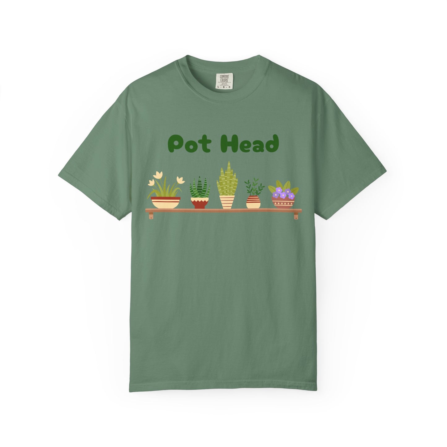 Pot Head Plant Lover T-Shirt, Unisex Gardening Tee, Gift for Houseplant Enthusiasts, Funny Garden Shirt, Eco-Friendly Apparel