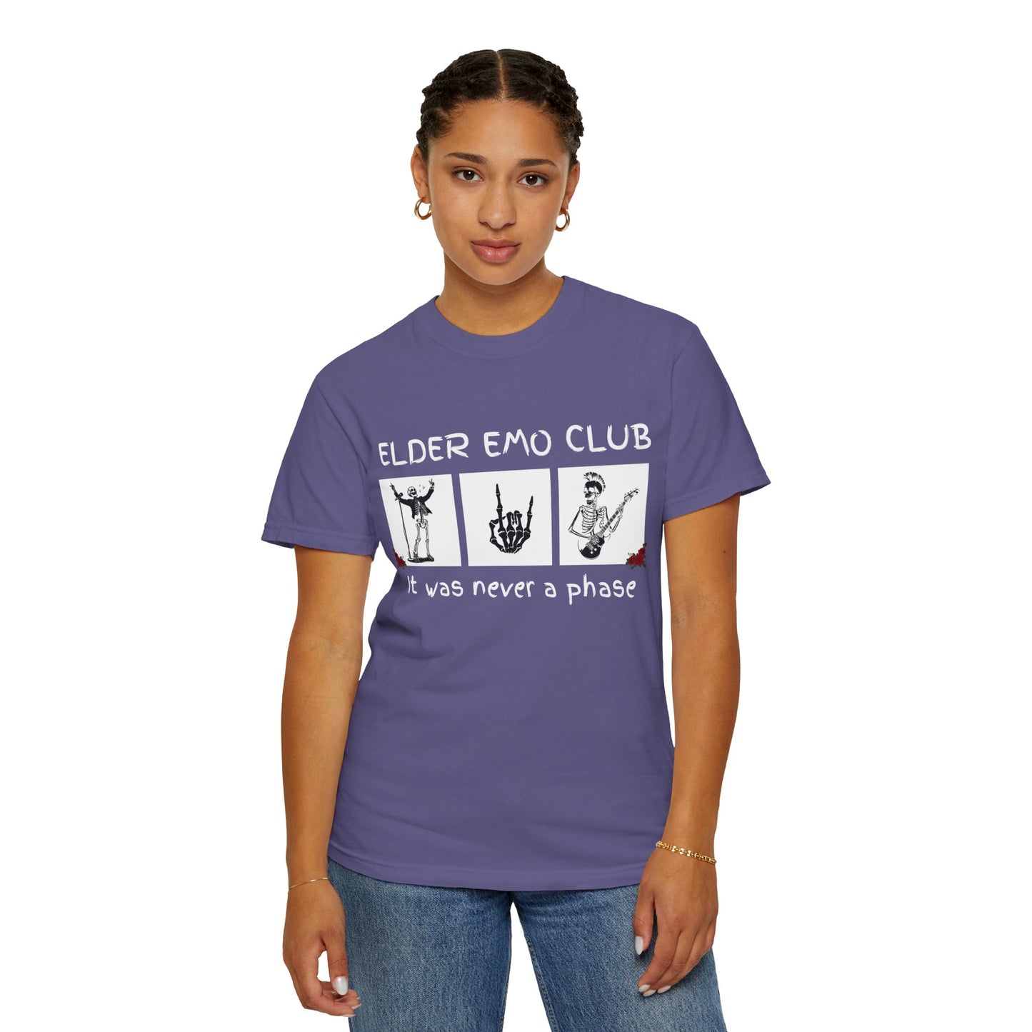🖤 Elder Emo Club Tee — “It Was Never a Phase”