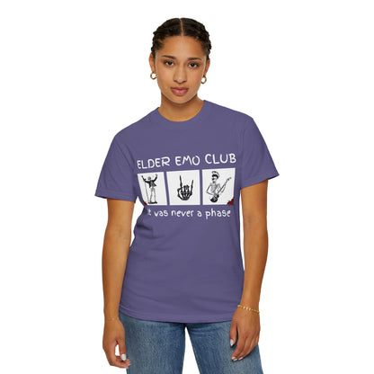 🖤 Elder Emo Club Tee — “It Was Never a Phase”