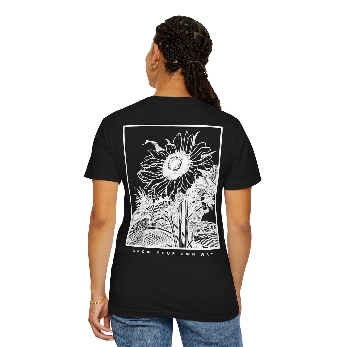 🌻 Sunflower Spirit Tee — “Grow Your Own Way”