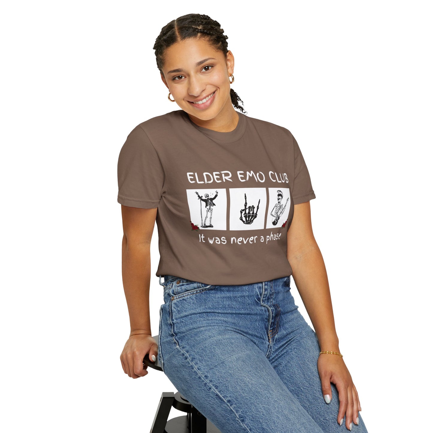 🖤 Elder Emo Club Tee — “It Was Never a Phase”