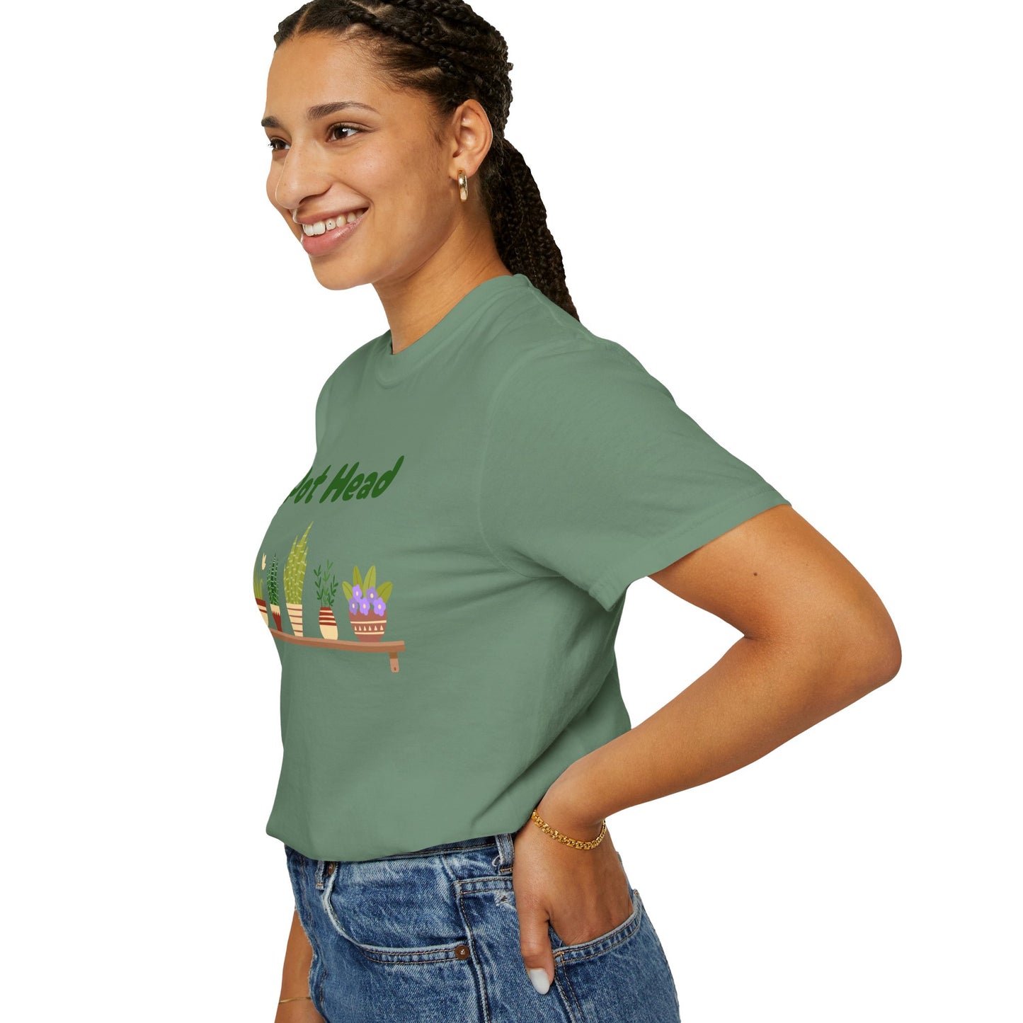 Pot Head Plant Lover T-Shirt, Unisex Gardening Tee, Gift for Houseplant Enthusiasts, Funny Garden Shirt, Eco-Friendly Apparel