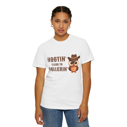 🦉 “Hootin’ & Hollerin’” Cosmic Cowgirl Tee