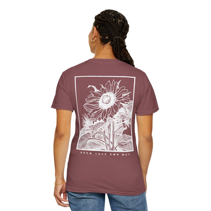 🌻 Sunflower Spirit Tee — “Grow Your Own Way”