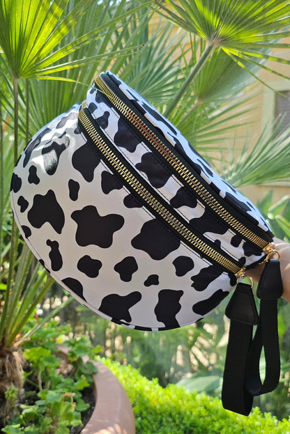 Chicory Coffee Checkered Print Wide Strap Large Crossbody Bag