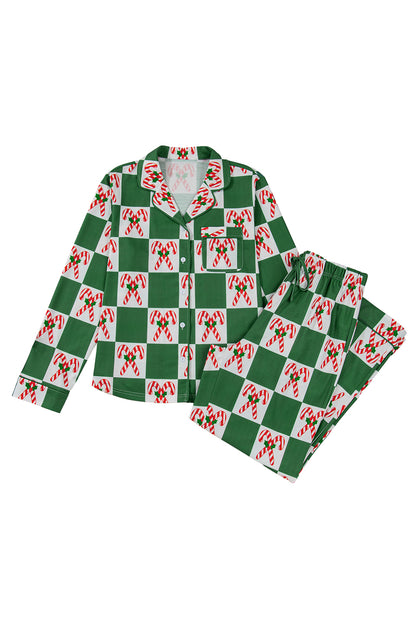 Candy Cane Cozy Christmas Pajama Set 🌲