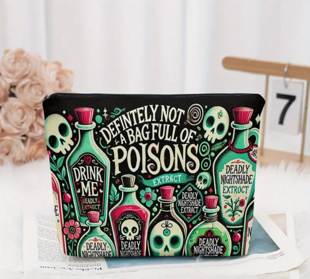 ☠️ Poison Potion Makeup Bag