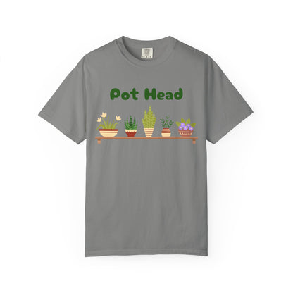 Pot Head Plant Lover T-Shirt, Unisex Gardening Tee, Gift for Houseplant Enthusiasts, Funny Garden Shirt, Eco-Friendly Apparel