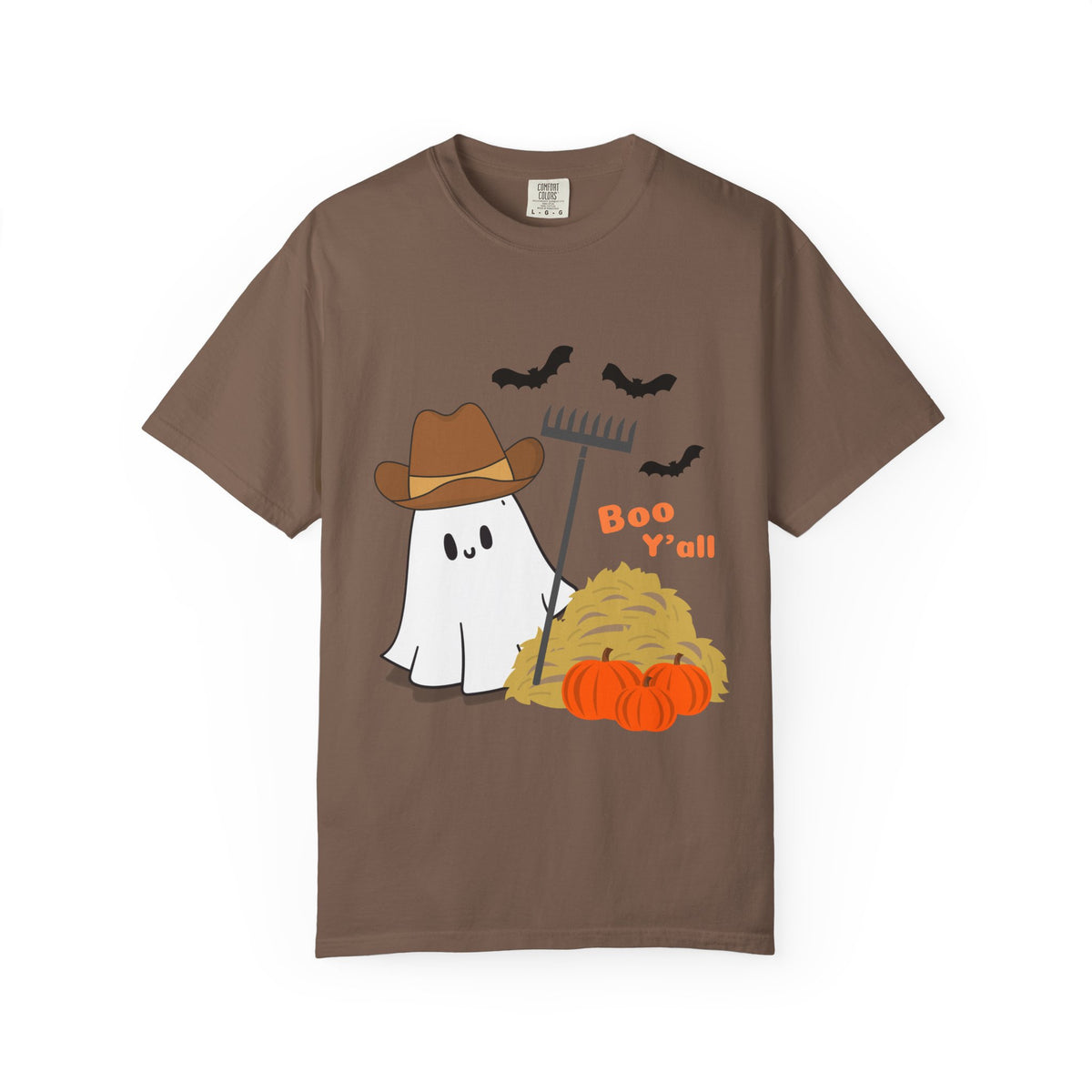 Adorable Halloween Ghost T-Shirt, Funny Ghost Tee, Fall Apparel, Spooky Costume Shirt, Halloween Gift, Boo Y'all Design