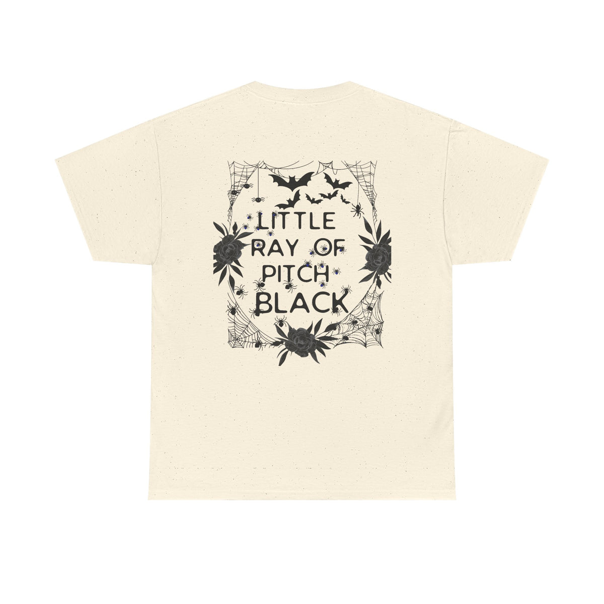 Little Ray of Pitch Black Graphic Tee, Unisex Cotton T-Shirt, Casual Wear, Halloween Outfit, Gift for Dark Aesthetic Lovers