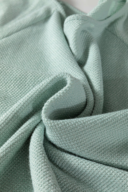 Moonlight Jade Textured Raglan Sleeve Knit Loose Top