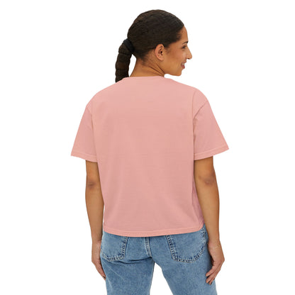 Halloween Ghost Women's Boxy Tee, Cute Halloween Shirt, Boo Tee, Spooky Casual Top, Fall Fashion Tee