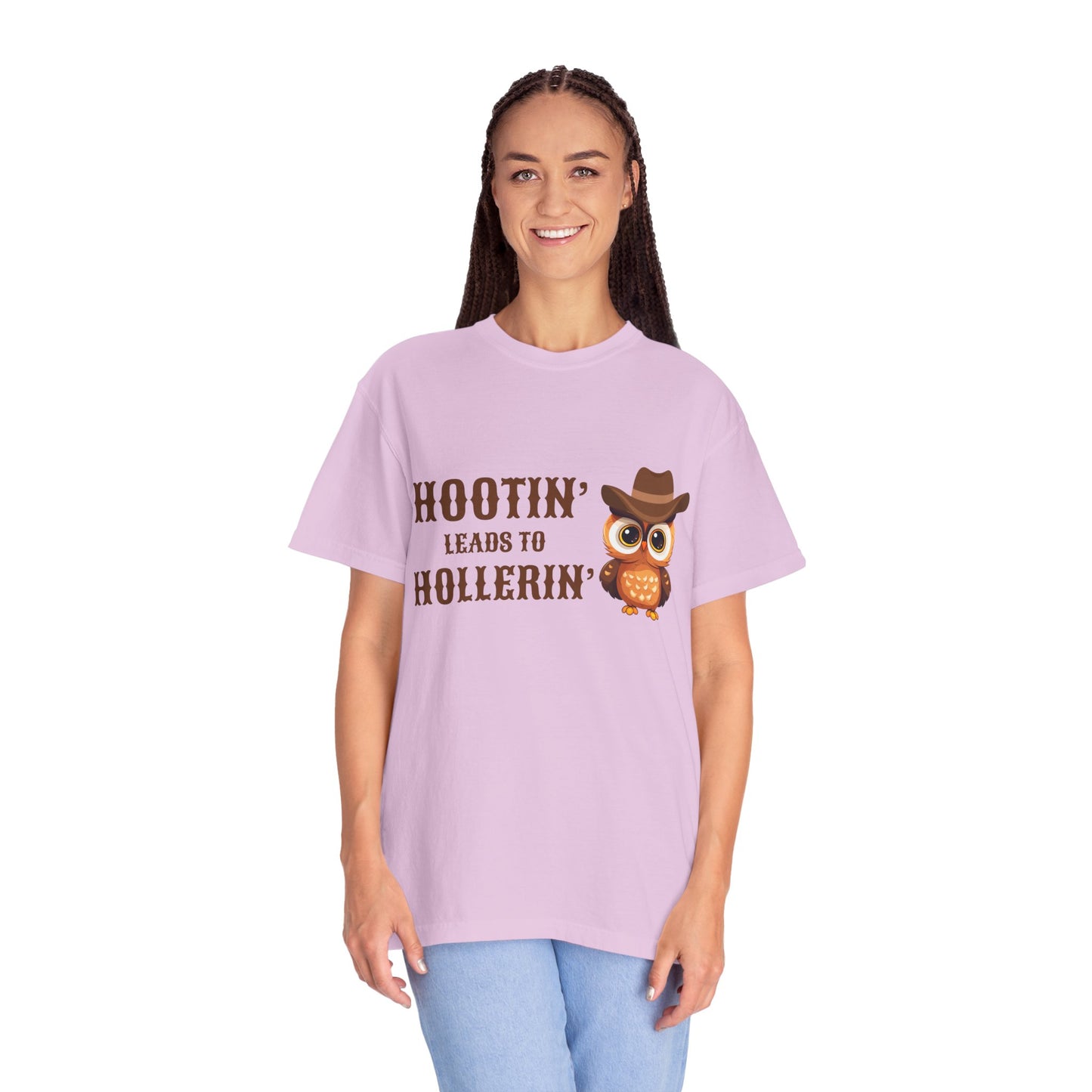 🦉 “Hootin’ & Hollerin’” Cosmic Cowgirl Tee