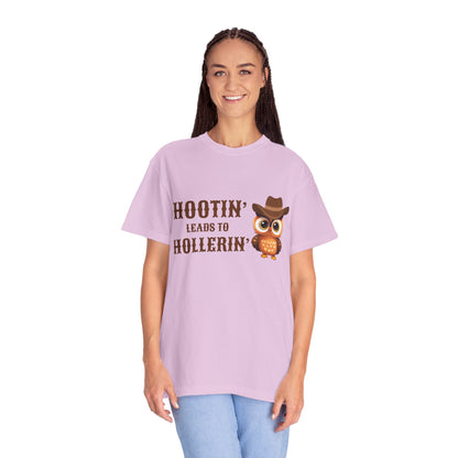 🦉 “Hootin’ & Hollerin’” Cosmic Cowgirl Tee