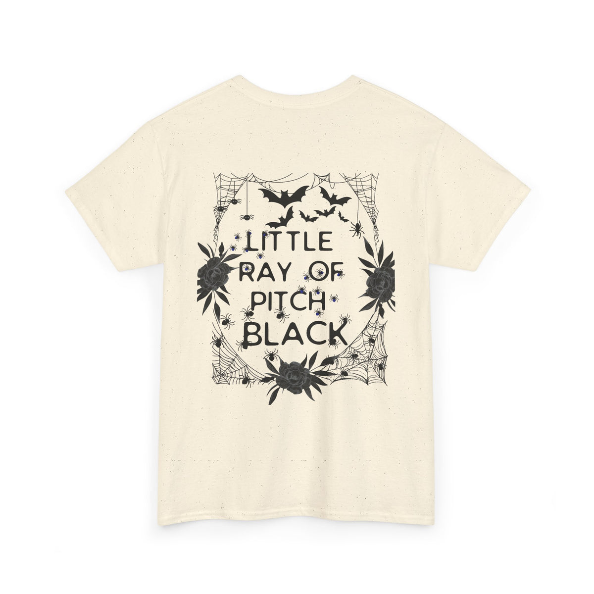 Little Ray of Pitch Black Graphic Tee, Unisex Cotton T-Shirt, Casual Wear, Halloween Outfit, Gift for Dark Aesthetic Lovers