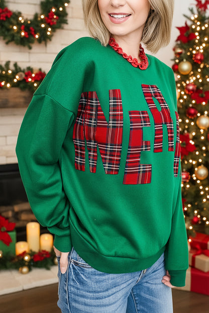 ✨ Magical Tartan Plaid Sweatshirt