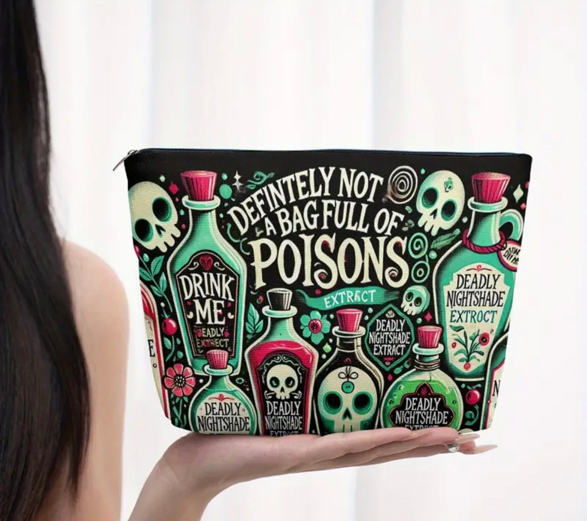 ☠️ Poison Potion Makeup Bag
