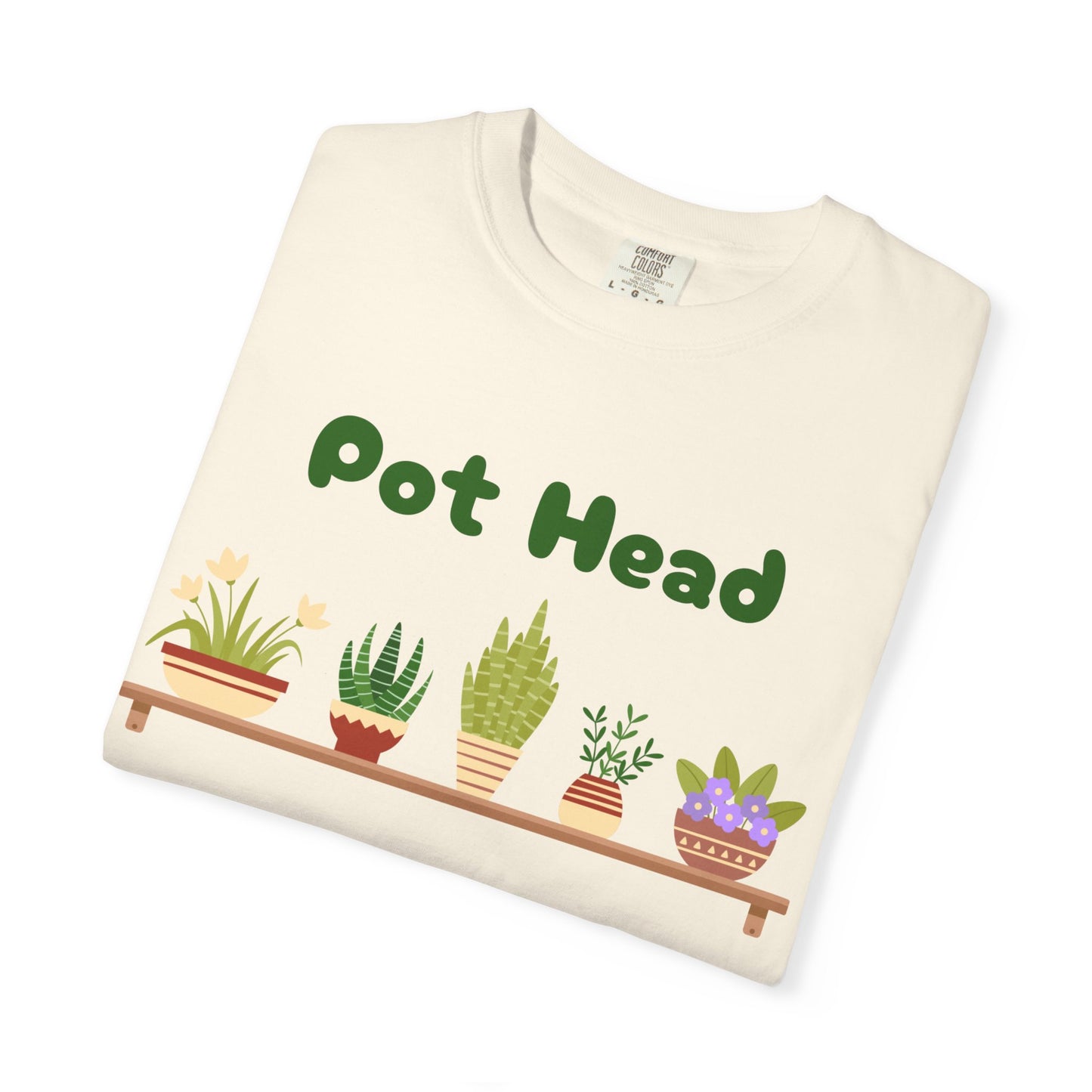 Pot Head Plant Lover T-Shirt, Unisex Gardening Tee, Gift for Houseplant Enthusiasts, Funny Garden Shirt, Eco-Friendly Apparel