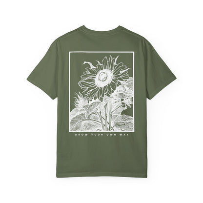 🌻 Sunflower Spirit Tee — “Grow Your Own Way”