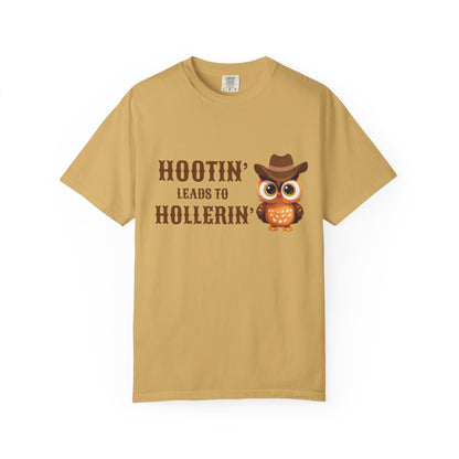 🦉 “Hootin’ & Hollerin’” Cosmic Cowgirl Tee