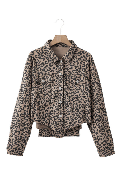 🐆 Wild Instinct Raw Hem Jacket