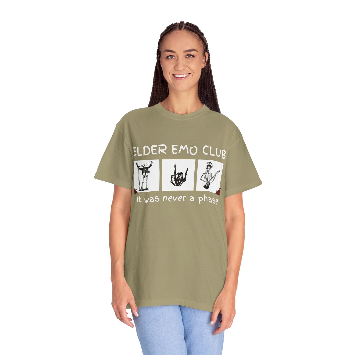 🖤 Elder Emo Club Tee — “It Was Never a Phase”