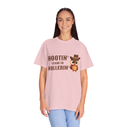 🦉 “Hootin’ & Hollerin’” Cosmic Cowgirl Tee