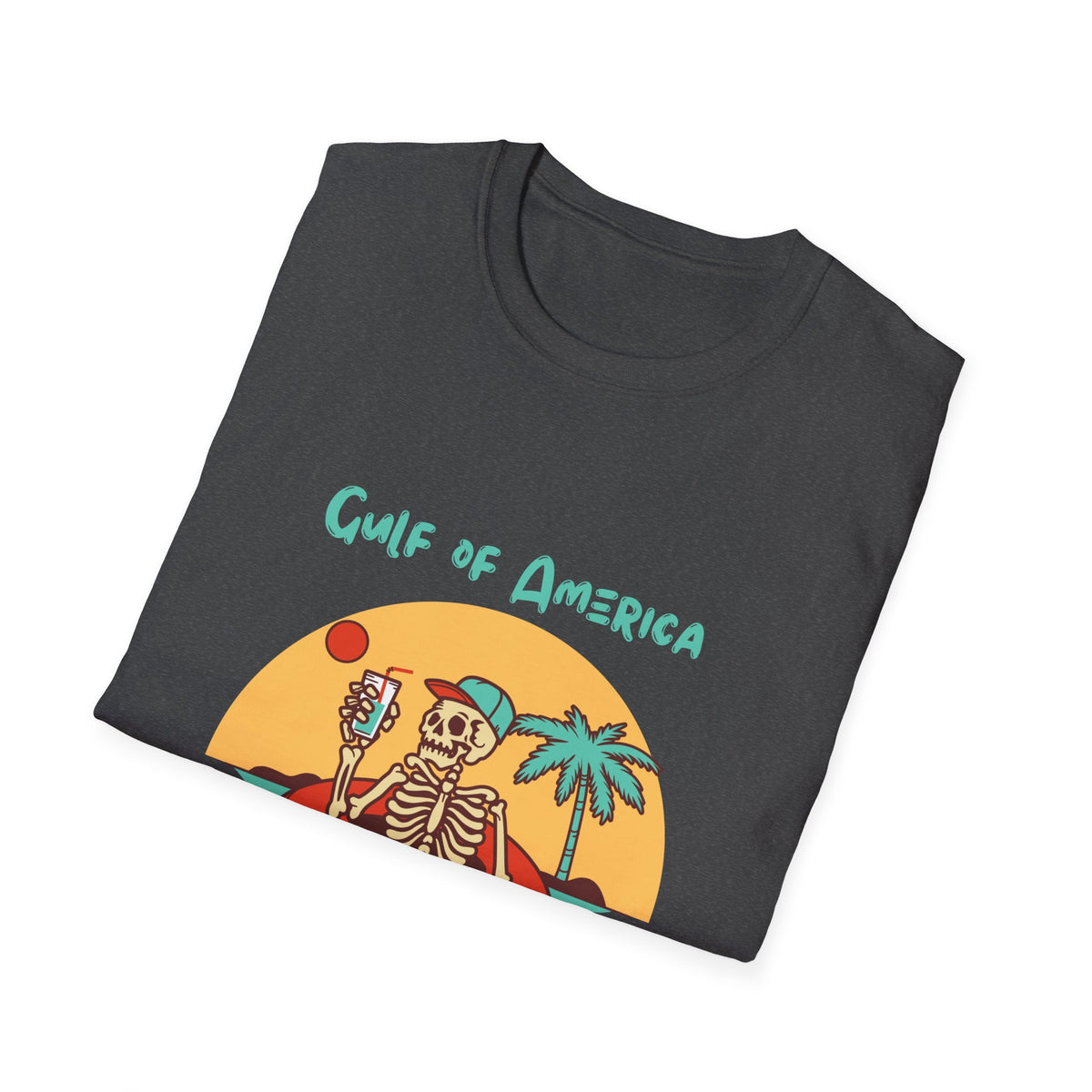 Gulf of America Skeleton Tee, Summer Vibes Shirt, Unisex Graphic T-Shirt, Beach Life Apparel, Fun Vacation Top, Trendy Summer Fashion