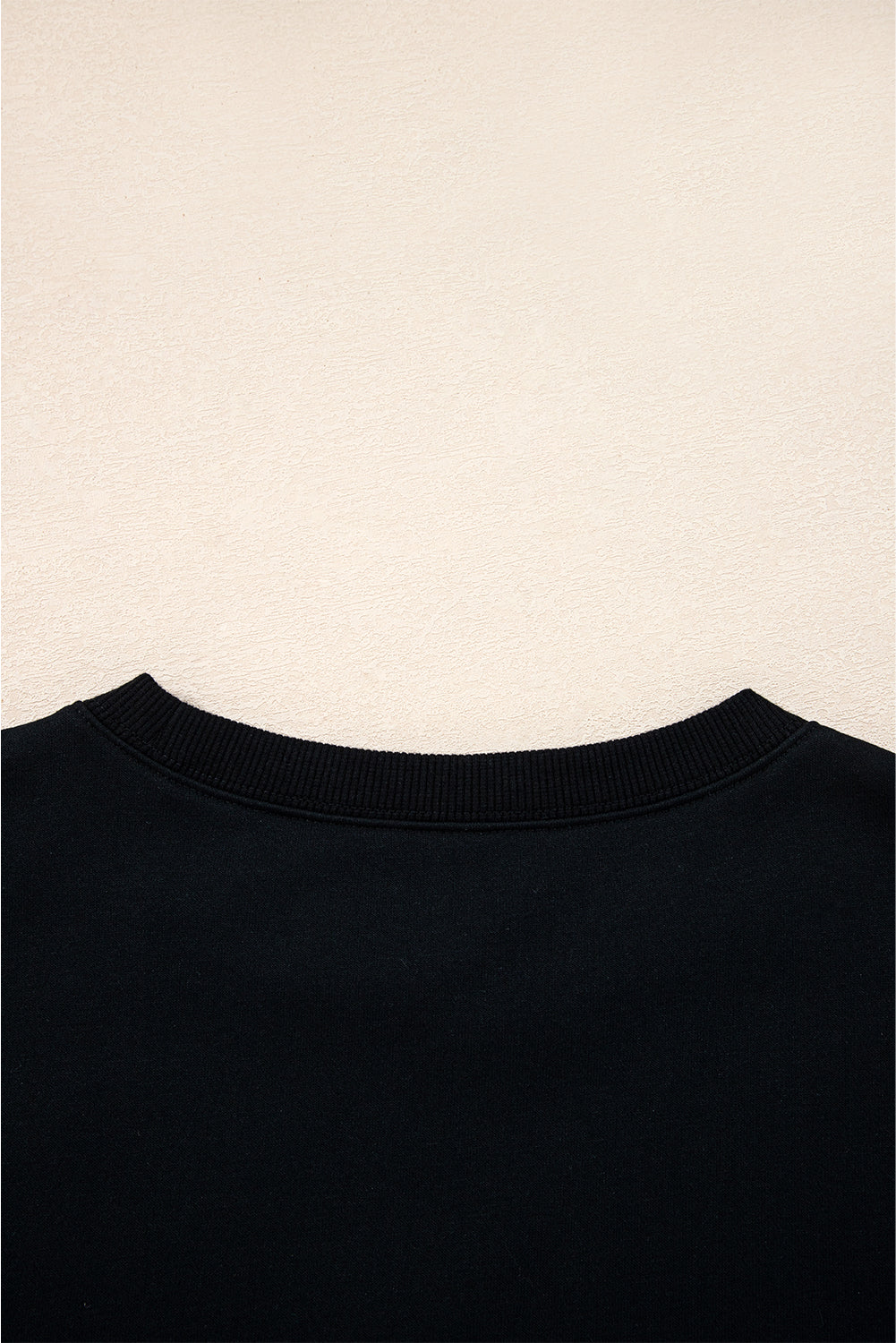 Coffee Preppy Striped Sleeve Loose Sweatshirt