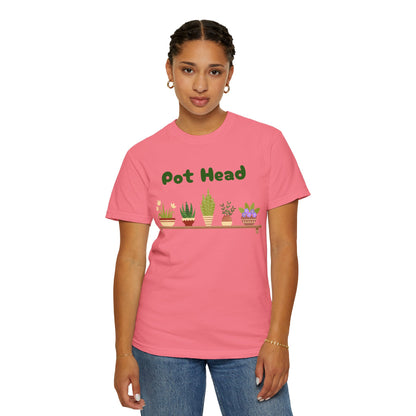 Pot Head Plant Lover T-Shirt, Unisex Gardening Tee, Gift for Houseplant Enthusiasts, Funny Garden Shirt, Eco-Friendly Apparel