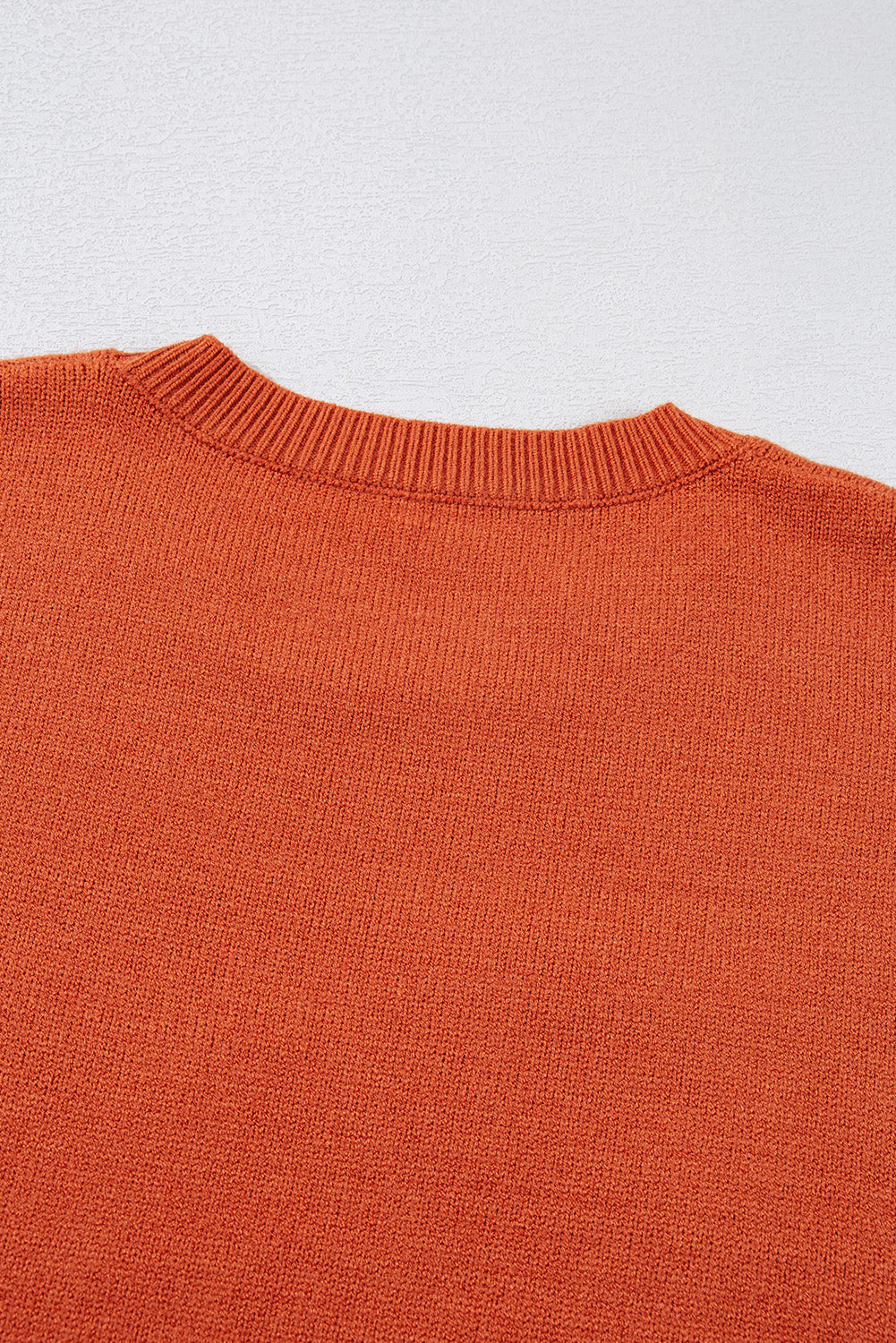 Black Halloween Boo Drop Shoulder Knit Sweater