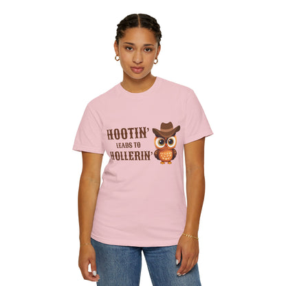 🦉 “Hootin’ & Hollerin’” Cosmic Cowgirl Tee
