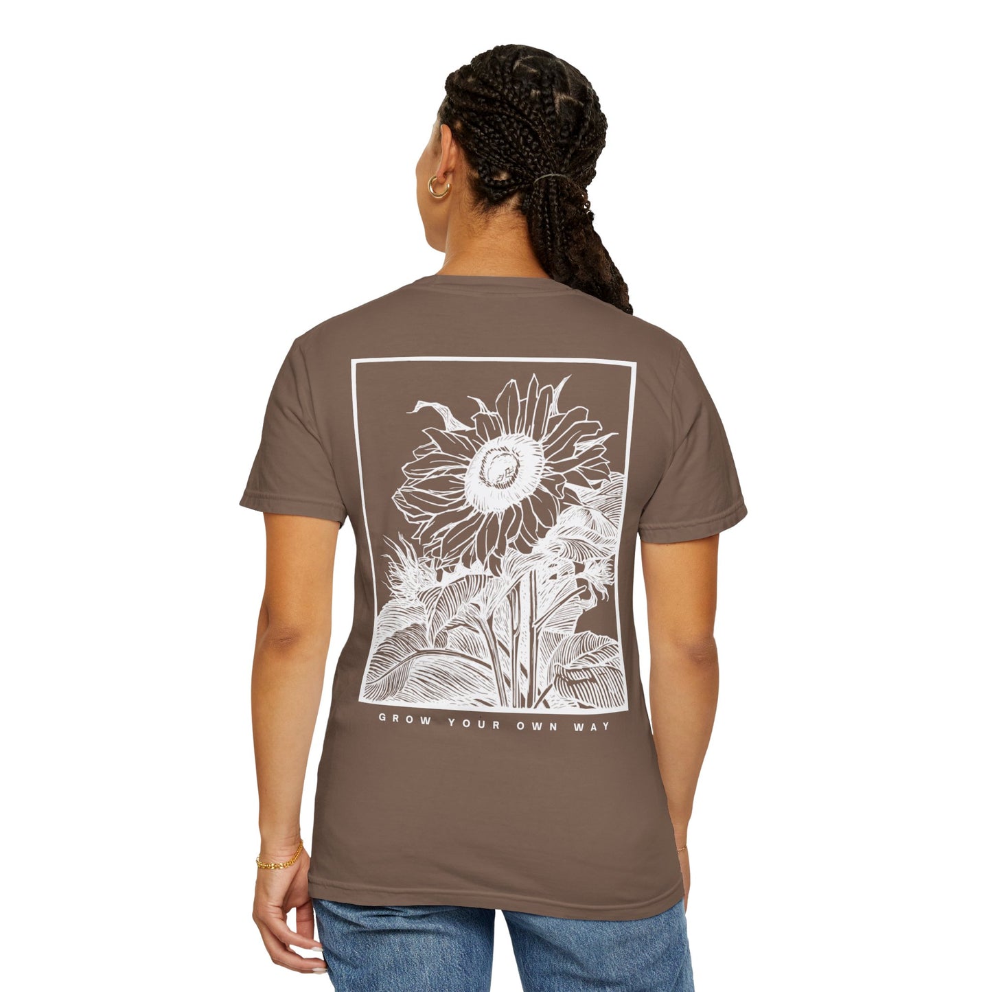 🌻 Sunflower Spirit Tee — “Grow Your Own Way”