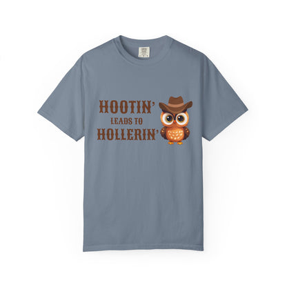 🦉 “Hootin’ & Hollerin’” Cosmic Cowgirl Tee