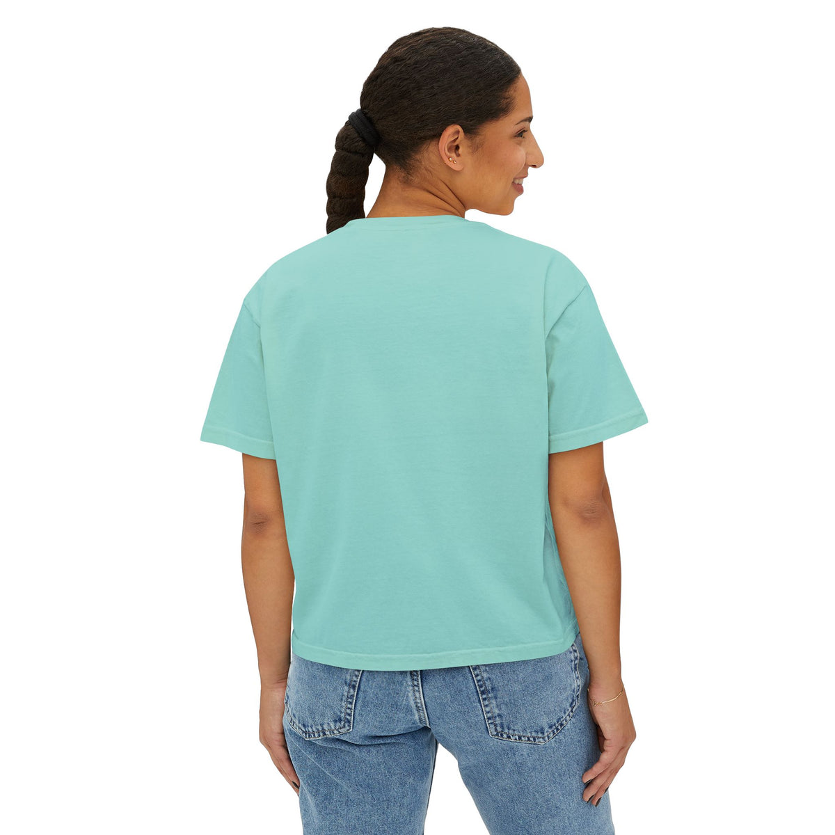 Halloween Ghost Women's Boxy Tee, Cute Halloween Shirt, Boo Tee, Spooky Casual Top, Fall Fashion Tee